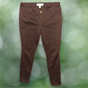 MICHAEL Kors Womens Size 6 Brown Casual‎ Pants Skinny